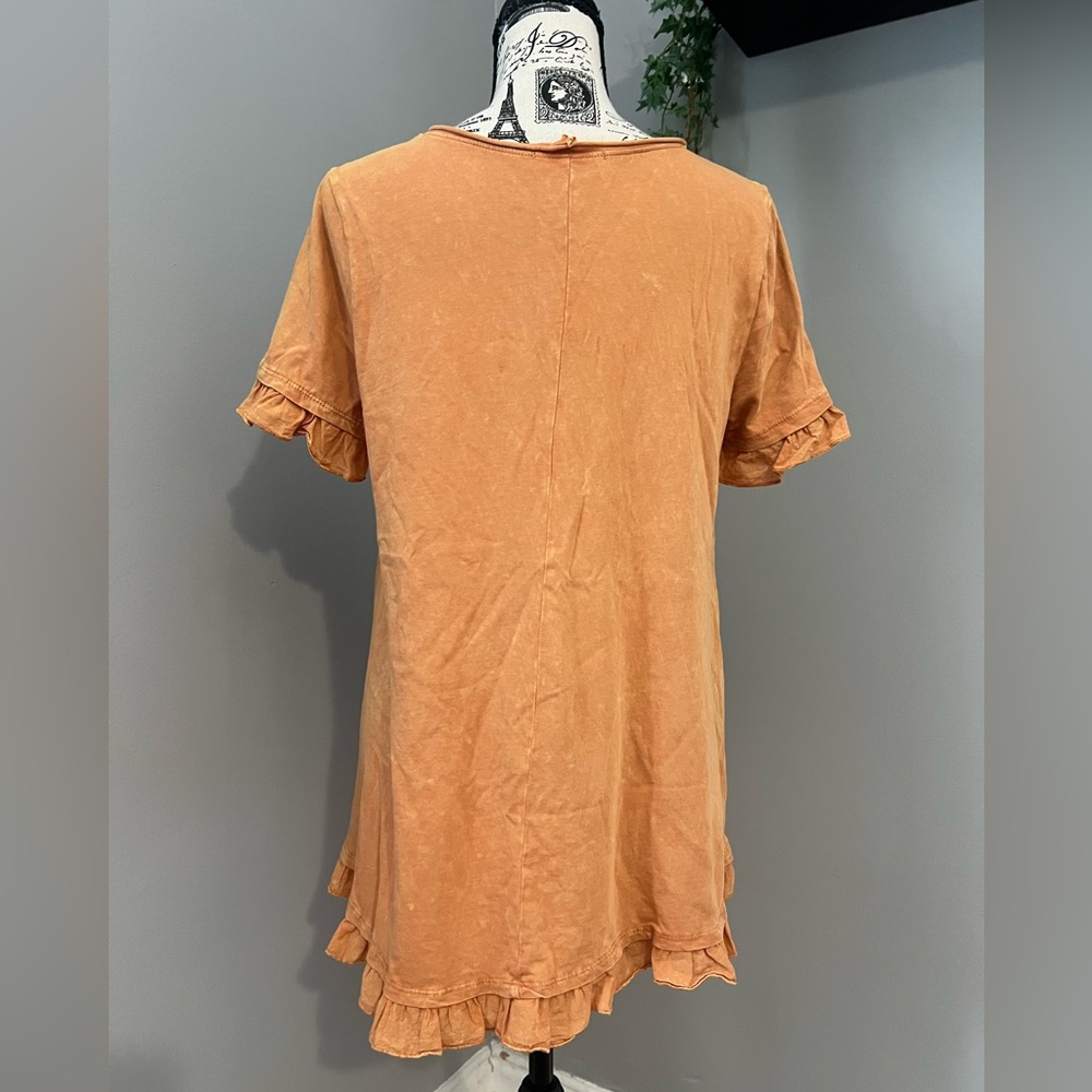 Altar’d State Ruffle Bleached Fashion Top - Picture 5 of 8